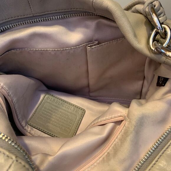 Coach Kristin Leather Mushroom Tote Bag - Picture 3 of 13